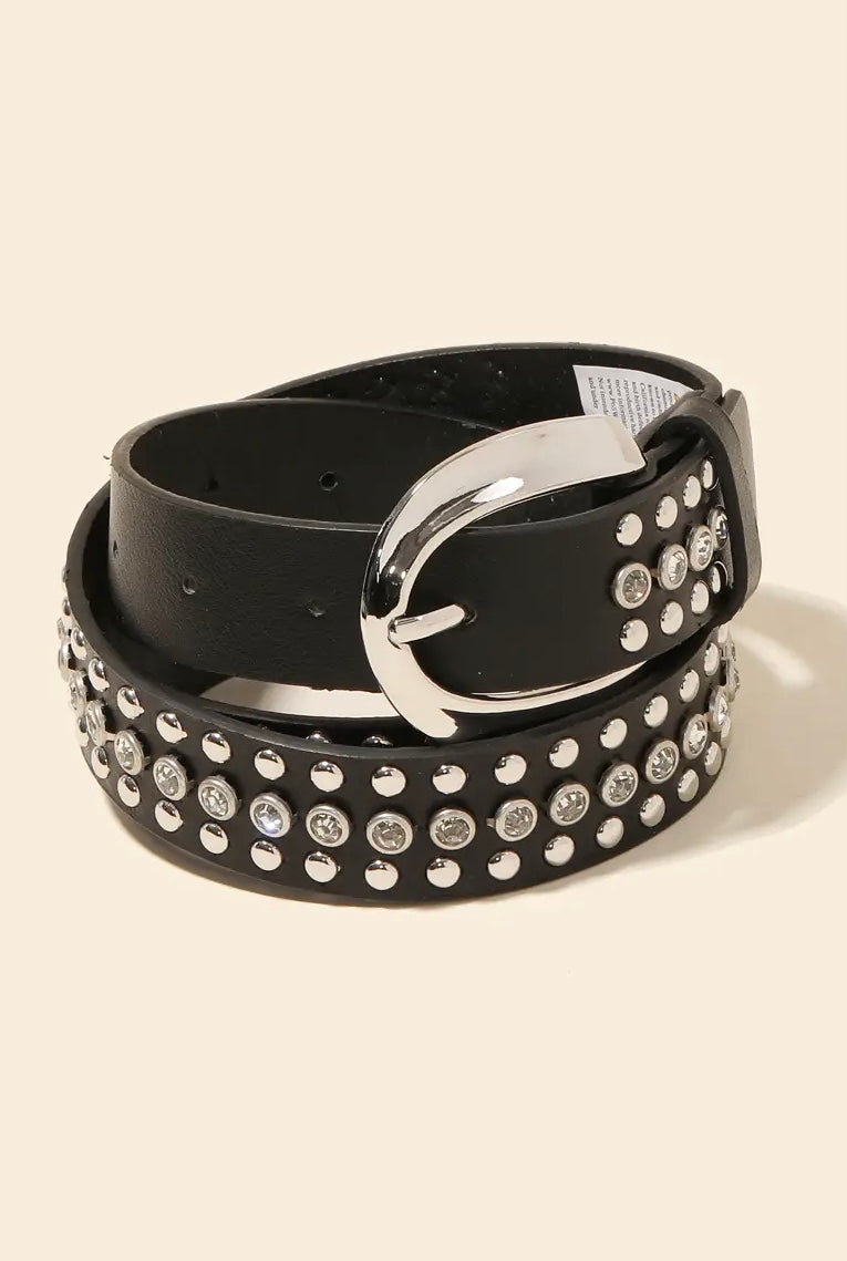 Stud Rhinestone Belt