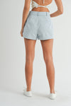 Pleat Front Shorts