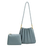 Carrie Pleated Shoulder Bag - Slate