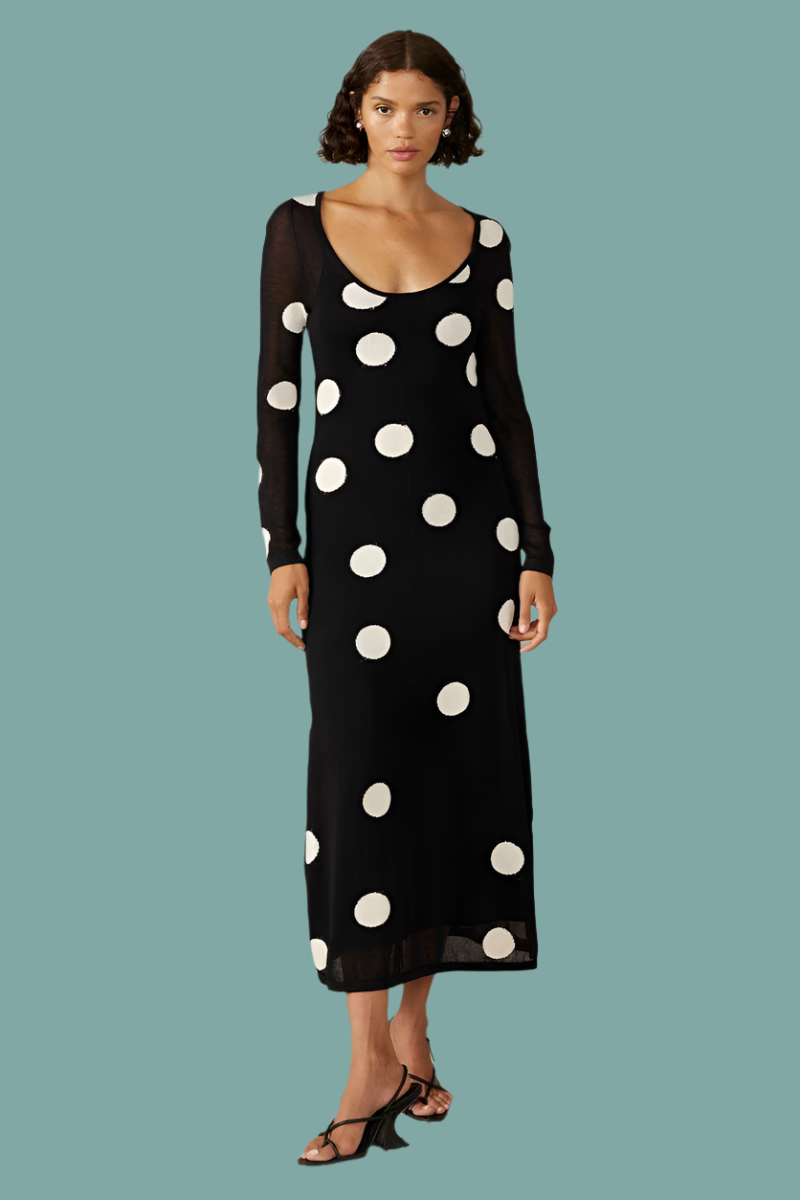 Ellipsis Knit Midi Dress