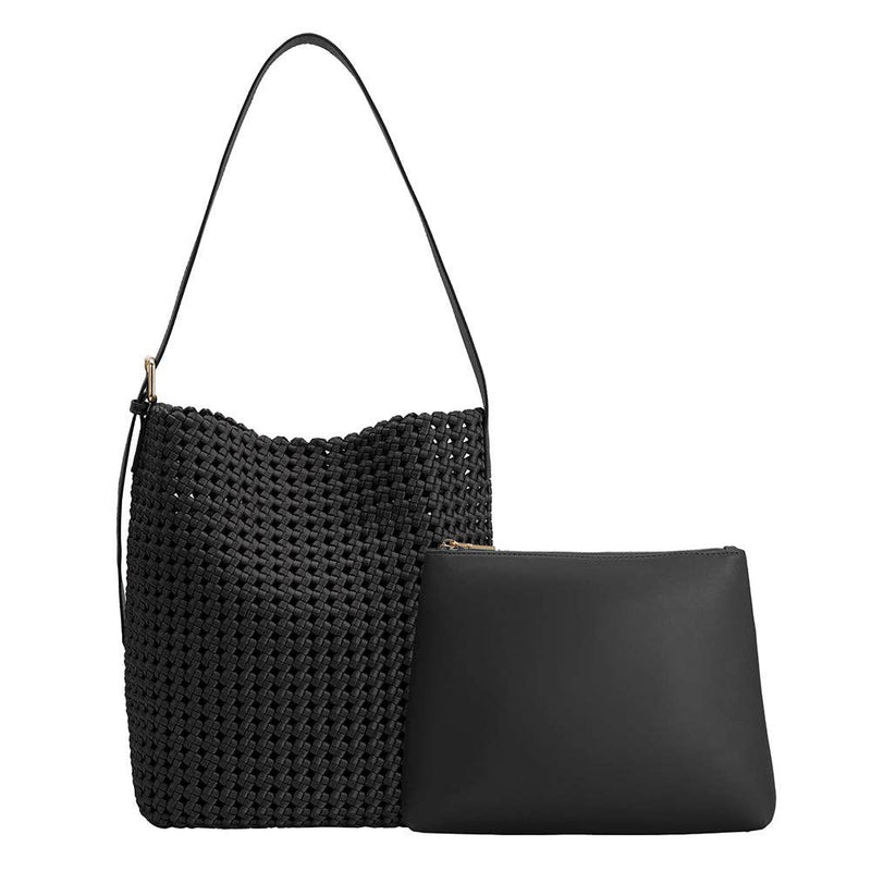 Celine Nylon Shoulder Bag - Black