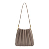 Carrie Pleated Shoulder Bag - Mushroom