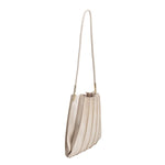 Carrie Pleated Shoulder Bag - Bone