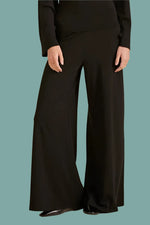 Wide Leg Draped Jersey Pant