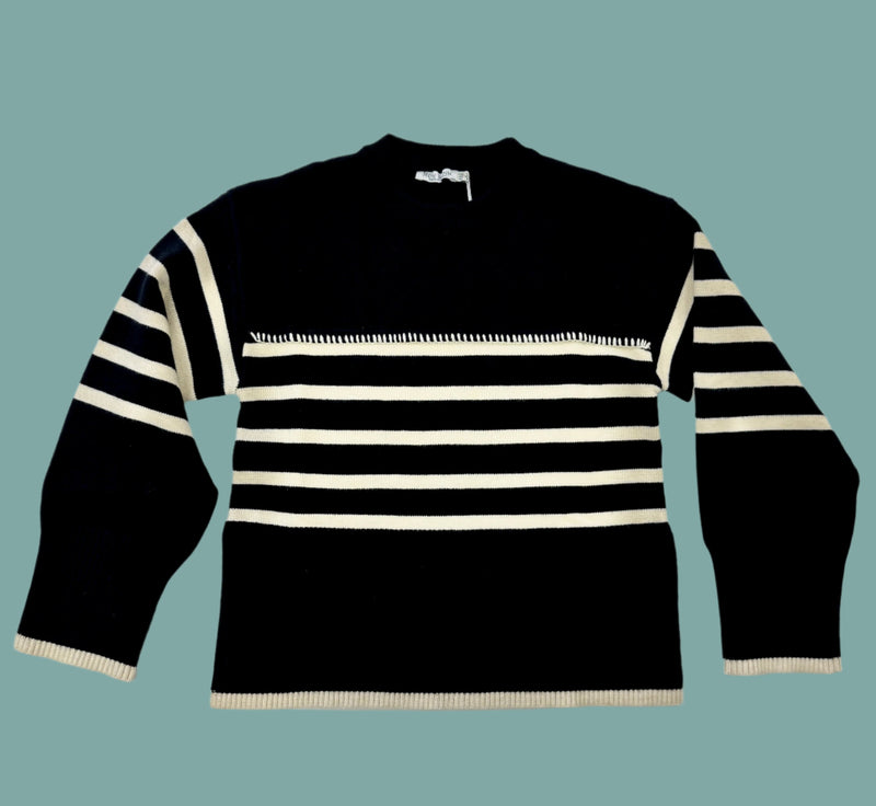 Rhythm Stripe Knit Sweater