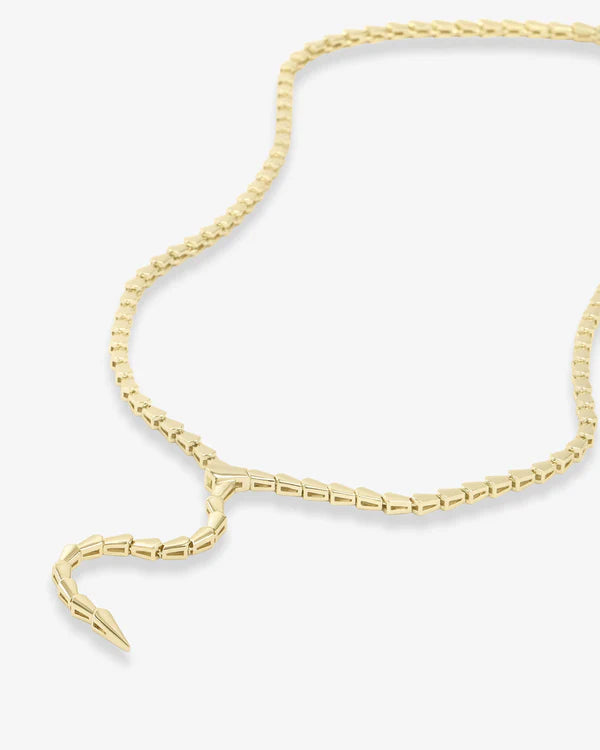 Serpent Lariat Necklace