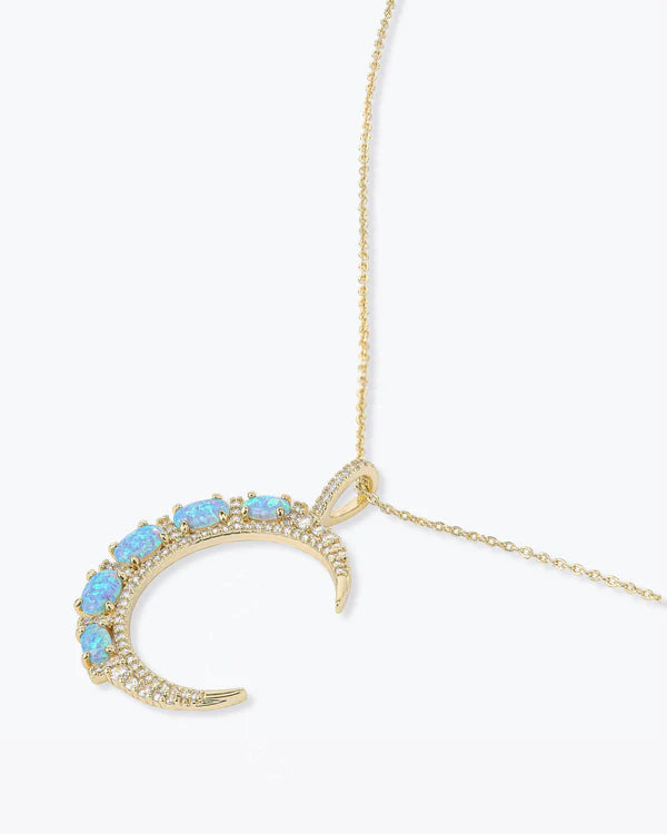 She's An Icon Blue Moon Necklace