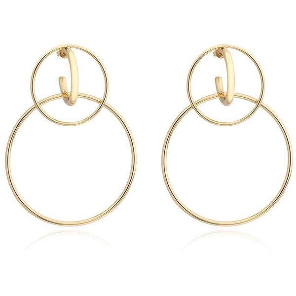 Kara Double Hoops