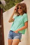 Roll Sleeve Boxy Tee