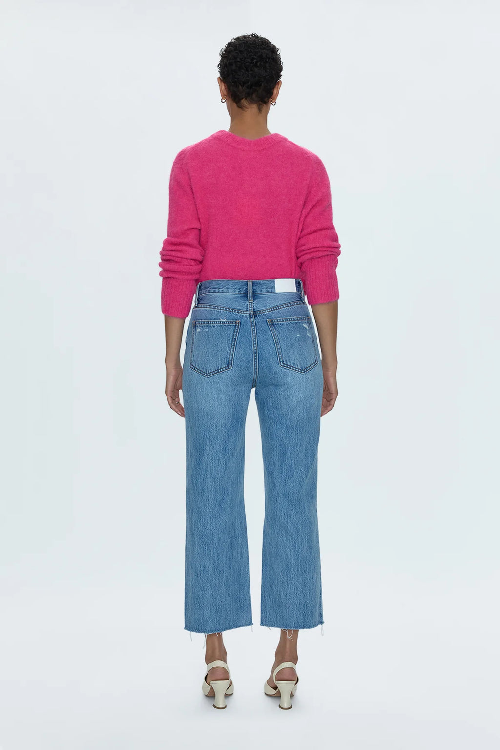 Cassie Super High Rise Straight Crop Jean