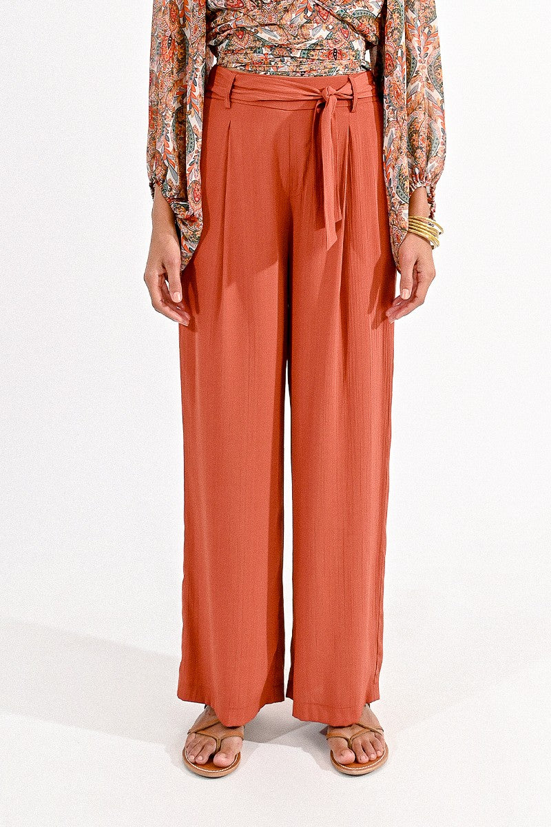 Crinkle Wide Leg Pant